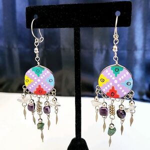 Colorful Bohemian Style Dangle Earrings